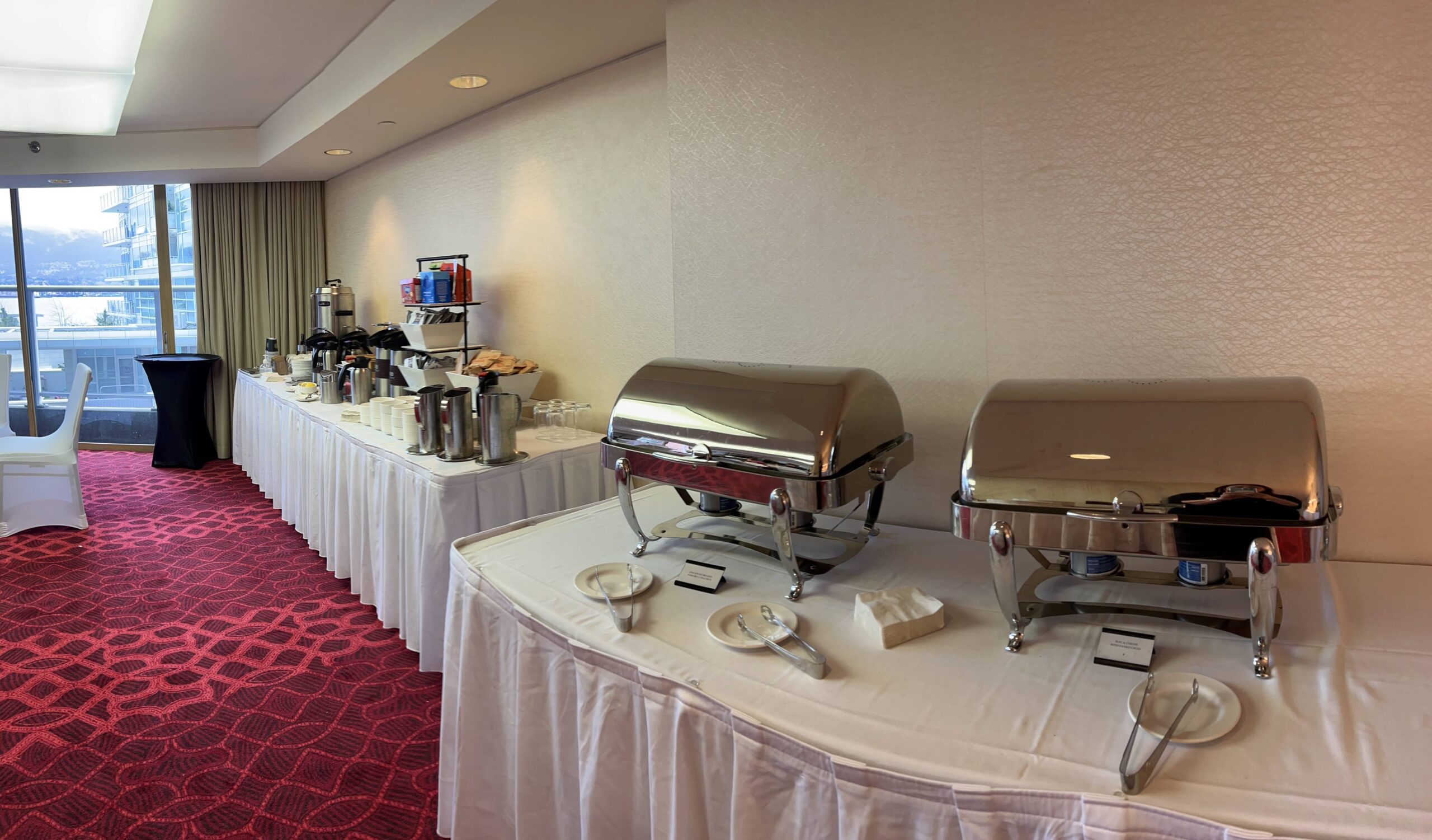 Catering (breakfast and lunch) for our students and guests at the Pinnacle Hotel