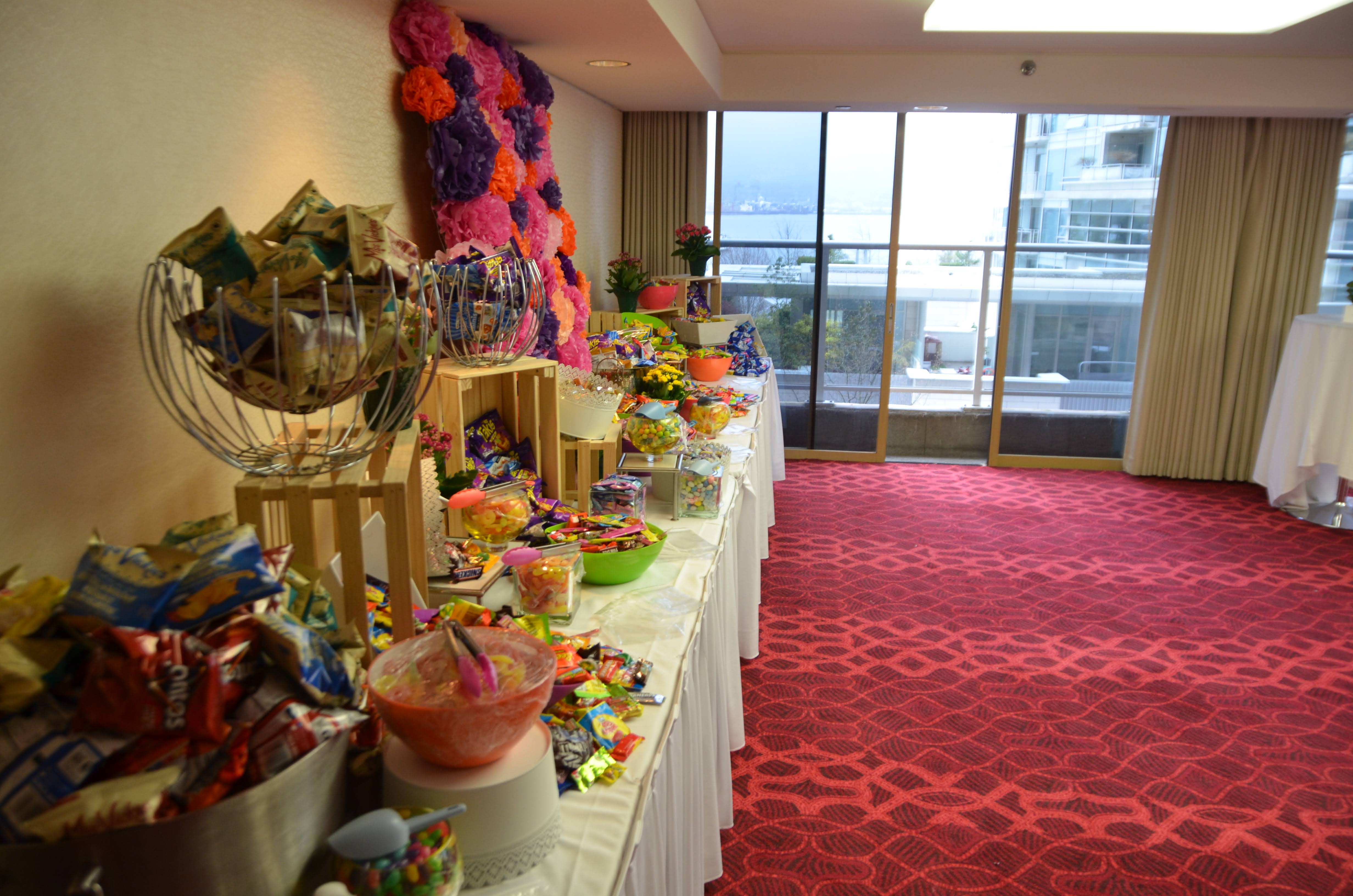 Candy bar and snacks at the Pinnacle Hotel Harbourfront